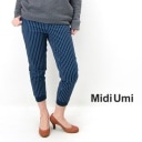 【SALE 40%OFF】Midi Umi ミディウミ レディース ストテーパードストライプパンツ[1-765311］【SS】【返品交換不可】