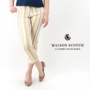 【OUTLET】MAISON SCOTCH メゾンスコッチ レディース ストライプストレッチチノパン［SL80822-41］【SS】【返品交換不可】|MAISON SCOTCH-LADYS＆KIDS