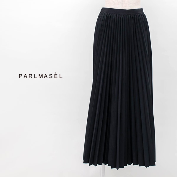 【SALE 40%OFF】PARLMASEL パールマシェール レディース タスランタフタ アコーディオンプリーツスカート［L-9308］【2020SS】【返品交換不可】
