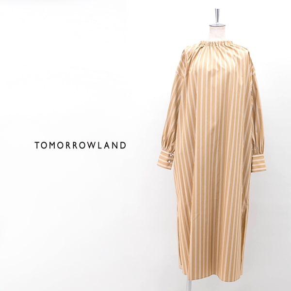 【SALE 40%OFF】TOMORROWLAND トゥモローランド レディース オープンショルダー ワンピース［11-06-02-06233HN］【SS】【返品交換不可】