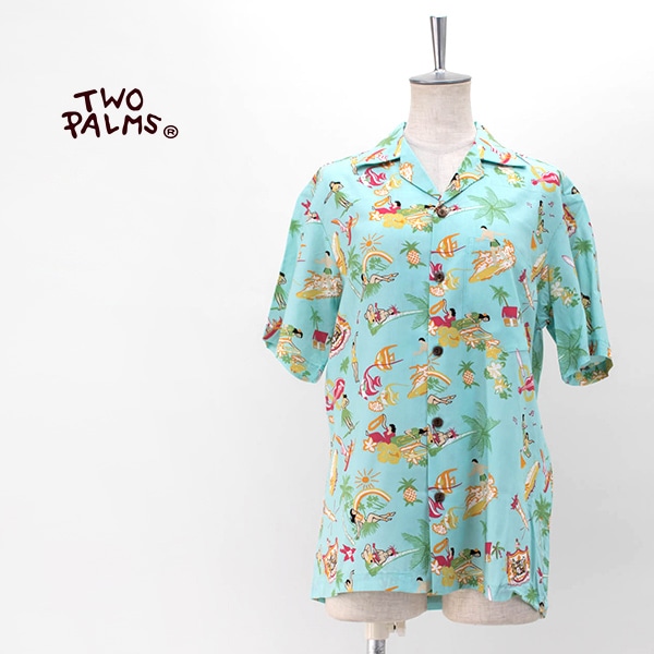 【SALE 40%OFF】TWO PALMS トゥーパームス レディース S/S ハワイアンシャツ/レーヨン ヴィンテージ アロハ［TP201RY16110］【2020SS】【返品交換不可】