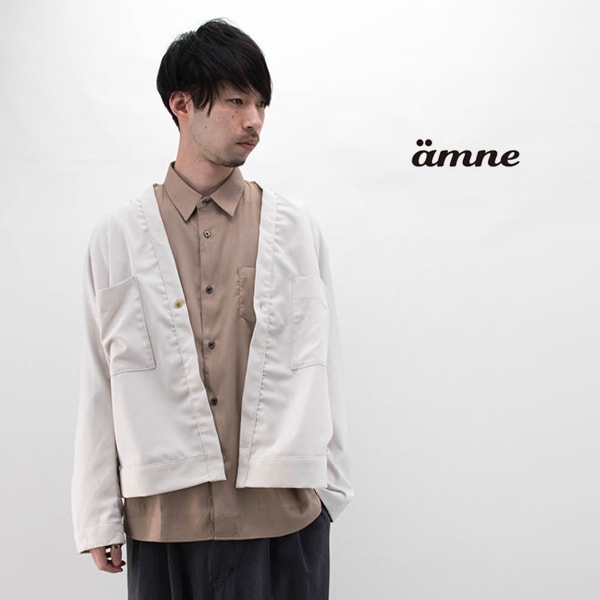 amne アンヌ メンズ トリップカナパカーディガン［amn-BL-001］【SS】