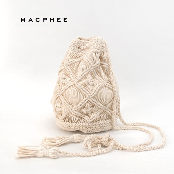 【SALE 30%OFF】TOMORROWLAND MACPHEE マカフィー ドローストリングバッグ［12-02-02-02310］【SS】【返品交換不可】