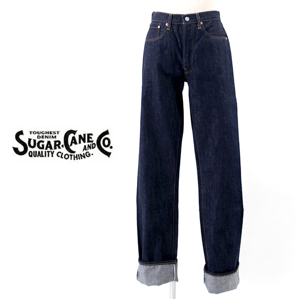 【SOLDOUT】SUGAR CANE シュガーケーン メンズ 14oz スリムストレートジーンズ［SC42966A］【2021FW】※消さない※