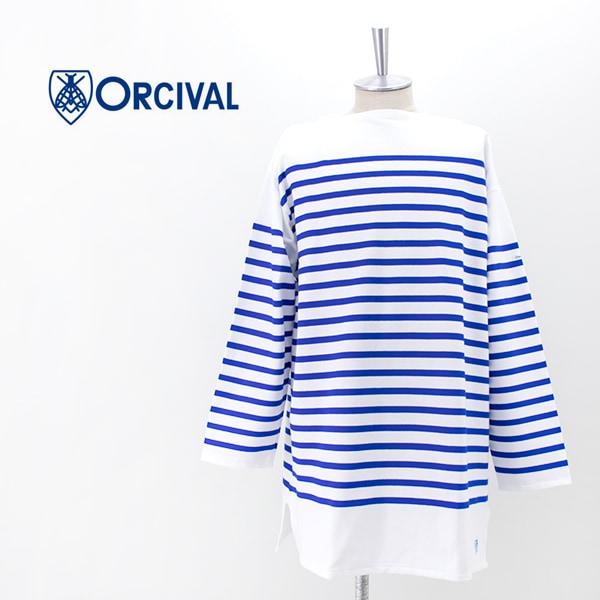 ORCIVAL オーシバル メンズ ボートネック ボーダーカットソー［6101C］【BASIC】