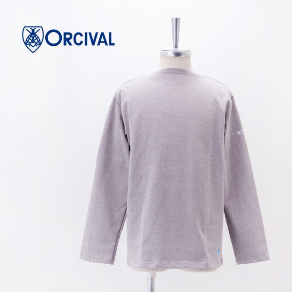 ORCIVAL オーシバル メンズ COTTON LOURD SOLID バスクシャツ L/S［B211］【BASIC】