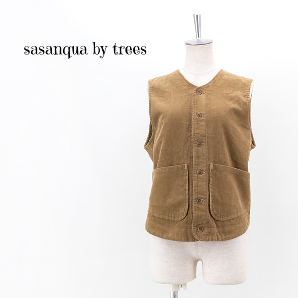 【SALE 40%OFF】sasanqua by trees サザンカバイツリーズ レディース コーデュロイ クラシックベスト［AN-157］【2021FW】【返品交換不可】