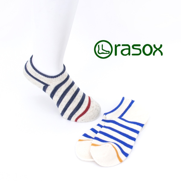 rasox ラソックス コットンボーダー・ロウ［CA141SN01］【BASIC】