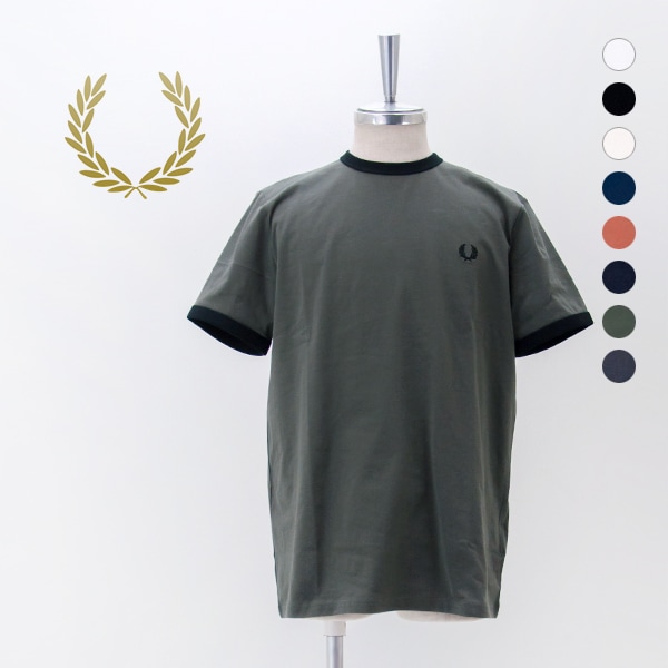FRED PERRY フレッドペリー メンズ リンガーTシャツ［M3519］【BASIC】