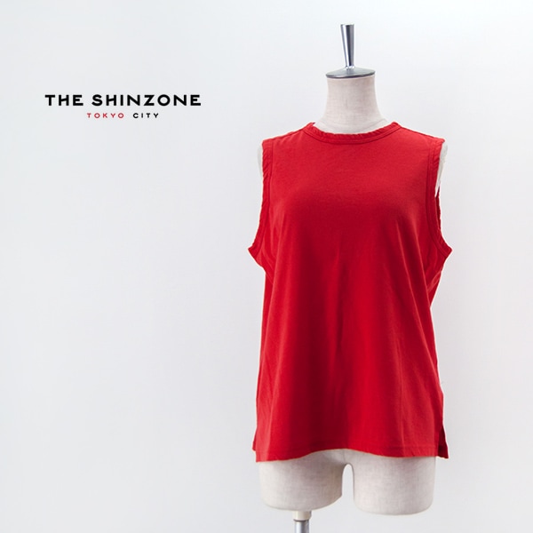THE SHINZONE シンゾーン レディース ハイツイスト コットン スリーブレス［23MMSCU02］【BASIC】