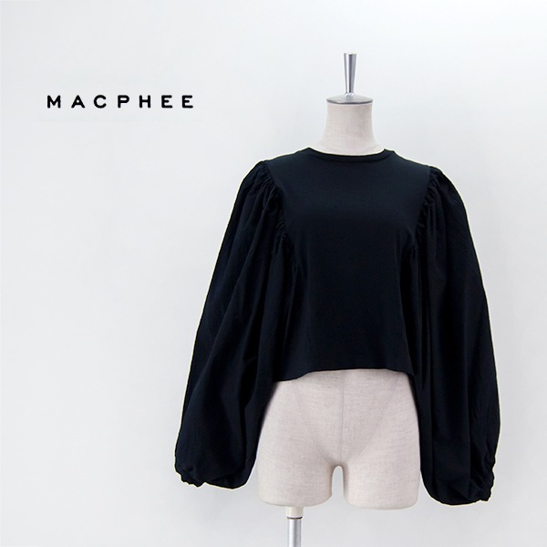 マカフィー MACPHEE トゥモローランド ギャザースリーブ カットソー 白 SALE 30%OFFTOMORROWLAND MACPHEE マカフィー レディース ピグメント