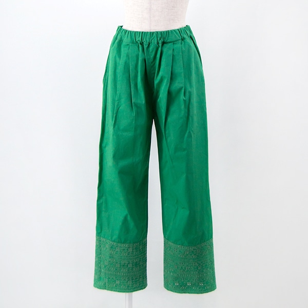 【SALE 50%OFF】INDIA INDUSTRY インディアインダストリー レディース カットワークパンツ［ND-E0095EDT］【2023SS】【返品交換不可】