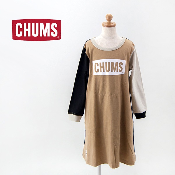CHUMS チャムス キッズ キッズチャムスロゴブラッシュドロングスリーブTドレス［CH21-1295］【BASIC】