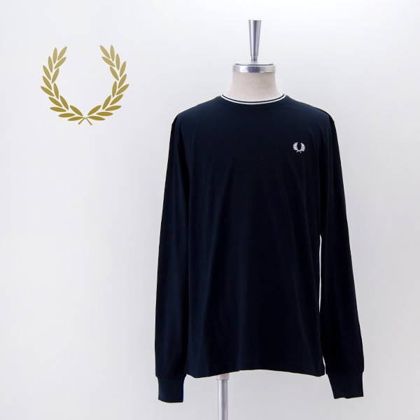 FRED PERRY フレッドペリー ユニセックス ツインティップド ロングスリーブTシャツ［M9602］【BASIC】