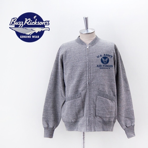 BUZZ RICKSON'S バズリクソンズ メンズ セットインジップ スウェットシャツ［BR65601］【BASIC】