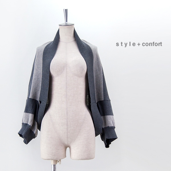 style + confort スティールエコンフォール レディース バットウイングスリーブ カーディガン［101-90602］【FW】