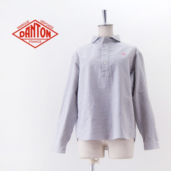 『希少サイズ』　DANTON プルオーバーシャツ　丸襟　ベージュ　【2XL】 希少サイズ』 DANTON プルオーバーシャツ 丸襟 ベージュ 【2XL】