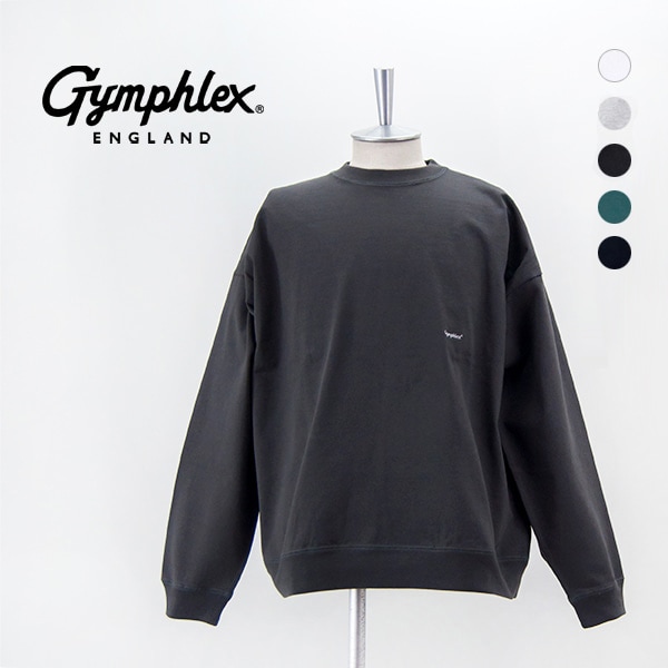 Gymphlex ジムフレックス メンズ クルーネック 長袖Tシャツ［GY-C0102HWJ］【BASIC】