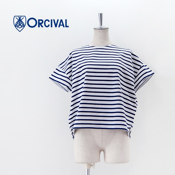 ORCIVAL オーシバル レディース ボートネック ショートスリーブプルオーバー［OR-C0335BFJ］【BASIC】