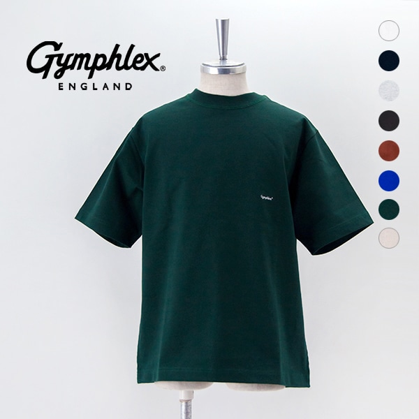 Gymphlex ジムフレックス メンズ ロゴ刺繍 半袖ビッグTシャツ［J-9271HWJ］【BASIC】