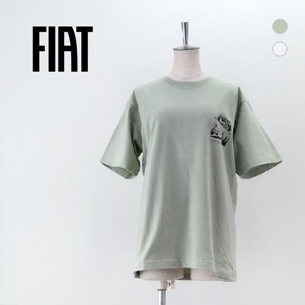 【SOLDOUT】FIAT フィアット ユニセックス フィアット500 ネコプリントTシャツ［2301FT01-55］【2024SS】