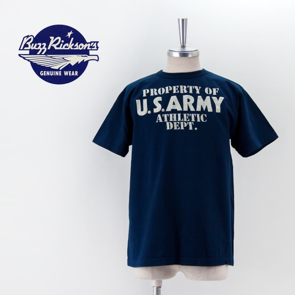 【SOLDOUT】BUZZ RICKSON'S バズリクソンズ メンズ 半袖Tシャツ U.S.ARMY ATHLETIC DEPT.［BR79348］【2024SS】
