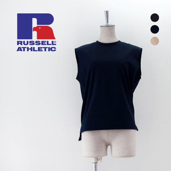 【SOLDOUT】RUSSELL ATHLETIC ラッセルアスレティック レディース ドライパワー ノースリーブシャツ［RJW-24050］【2024SS】