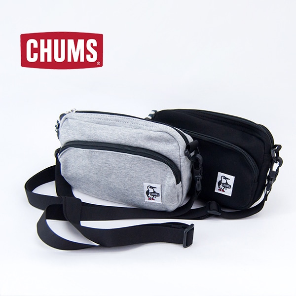 ★新品★CHUMS チャムス ショルダーポーチ スウェット ヘザーグレー　CH60-0627　ミニ　ショルダーバッグ　小物入れ　 アウトドア Shoulder Pouch Sweat&frasl;ショルダーポーチスウェット(ショルダーバッグ