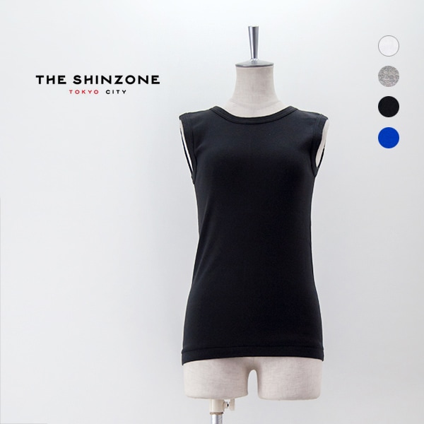 THE SHINZONE シンゾーン レディース サーキュラーリブ ノースリーブカットソー［24MMSCU07］【2024SS】