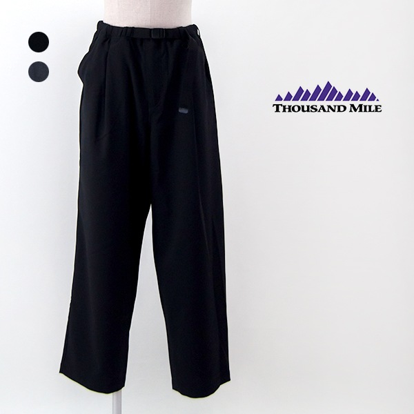 【SOLDOUT】THOUSAND MILE サウザウンドマイル ユニセックス ロングワイドパンツ［TM241LL00211］【2024SS】