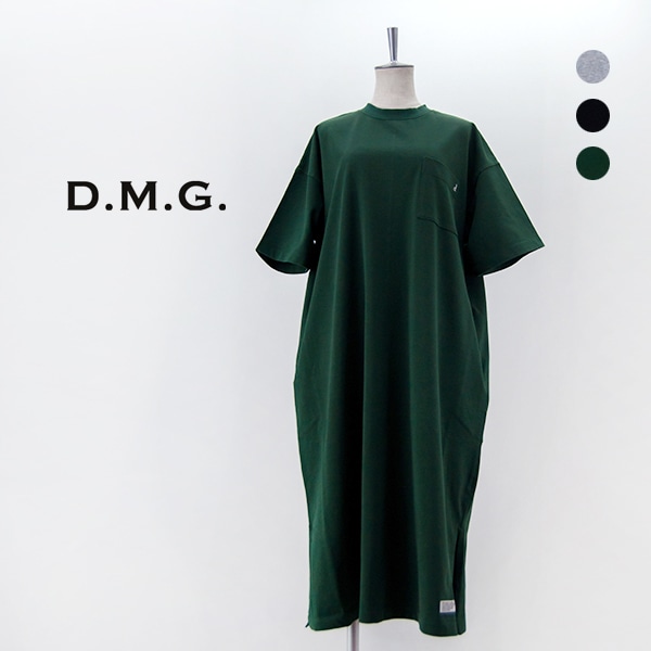 DMG ドミンゴ レディース ベーシック天竺ワイドTシャツワンピ［19-0145N］【2024SS】