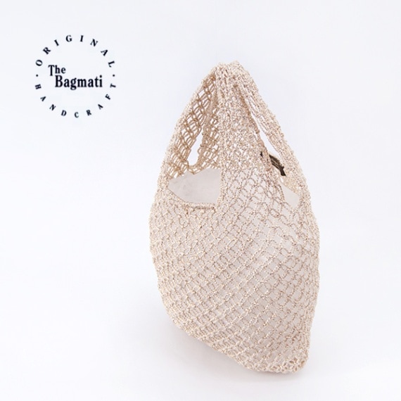 【SALE 30%OFF】The Bagmati ザバグマティ ラメ糸 メッシュトートバッグ［210703-PM］【2024SS】【返品交換不可】
