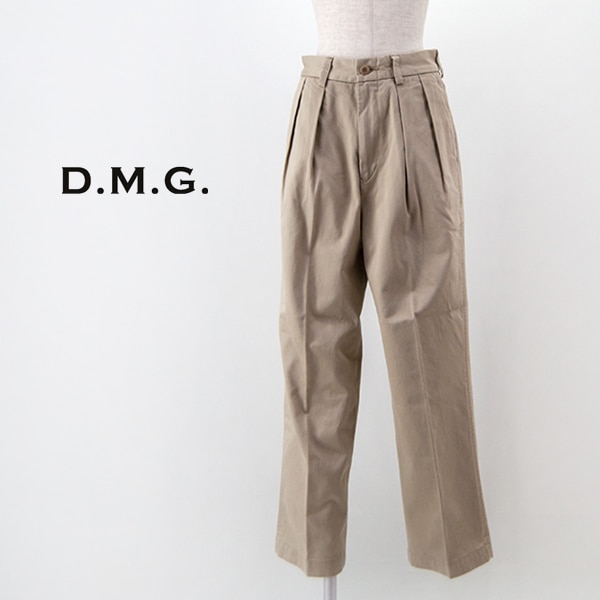 DMG ドミンゴ レディース ツータックトラウザー［14-0281T］【2024SS】
