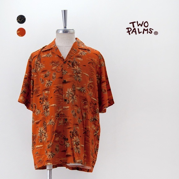 【SOLDOUT】TWO PALMS トゥーパームス メンズ レーヨンハワイアンシャツ GOLDEN VINTAGE［501R-2-4S］【2024SS】