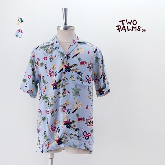 【SALE 30%OFF】TWO PALMS トゥーパームス メンズ レーヨンハワイアンシャツ VINTAGE ALOHA［501R-9-4S］【2024SS】【返品交換不可】