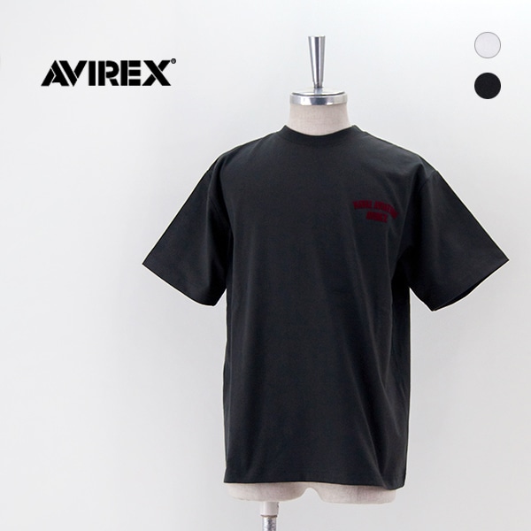 【SOLDOUT】AVIREX アヴィレックス メンズ フロッキープリント 半袖Tシャツ［783-4134027］【2024SS】