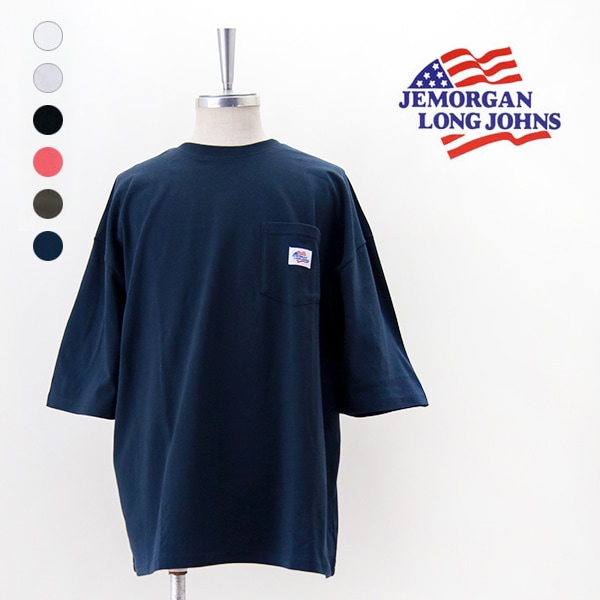 【SOLDOUT】JEMORGAN LONG JOHNS ジェーイーモーガンロングジョーンズ メンズ ポケット付き半袖ビッグＴ［JC016-32H］【BASIC】