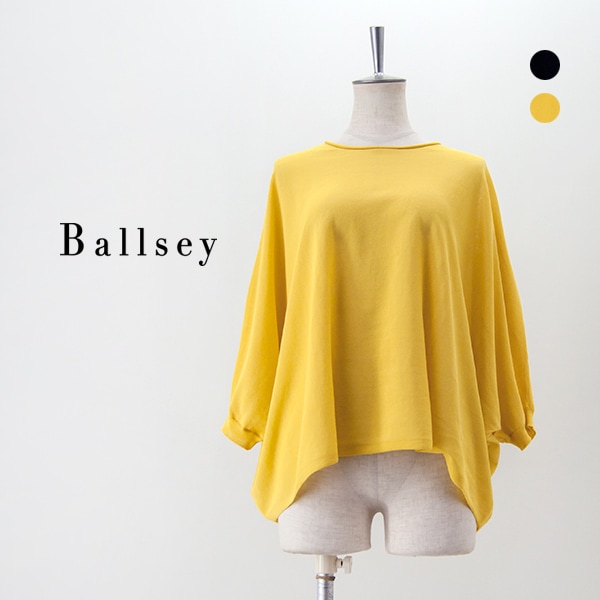 【SOLDOUT】Ballsey ボールジィー レディース サスティナブルコットンナイロン クルーネックワイドプルオーバー［11-02-32-02364］【2024SS】