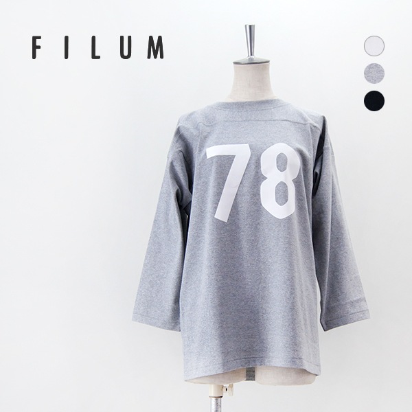 【SOLDOUT】FILUM フィルム レディース フットボールTシャツ(78)［2403-210］【2024FW】