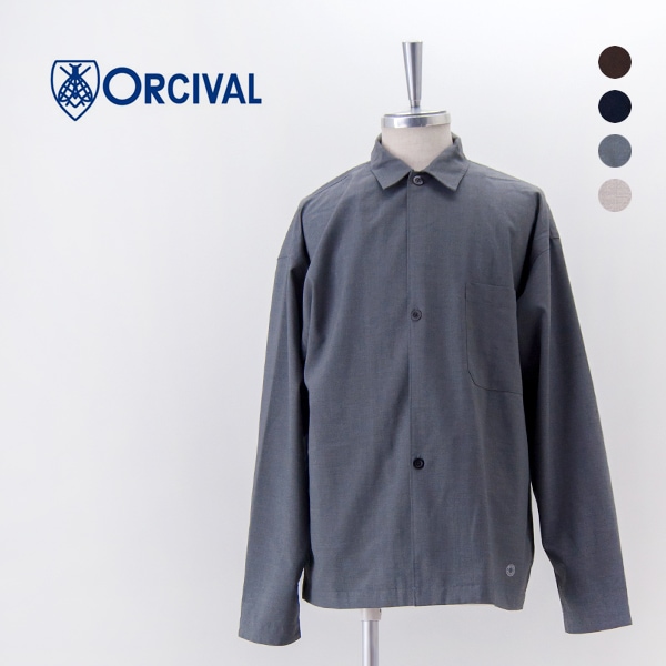 【SALE 40%OFF】ORCIVAL オーシバル メンズ 3ボタンシャツジャケット［OR-B0322TWR］【BASIC】【返品交換不可】