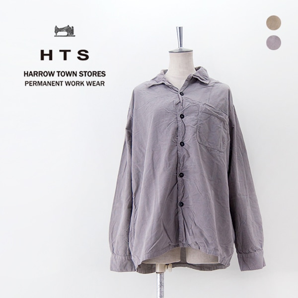 HARROW TOWN STORES ハロータウンストアーズ レディース 26WALES コーデュロイオーバーダイ ワンナップカラーシャツ［INHT2461CD］【2024FW】
