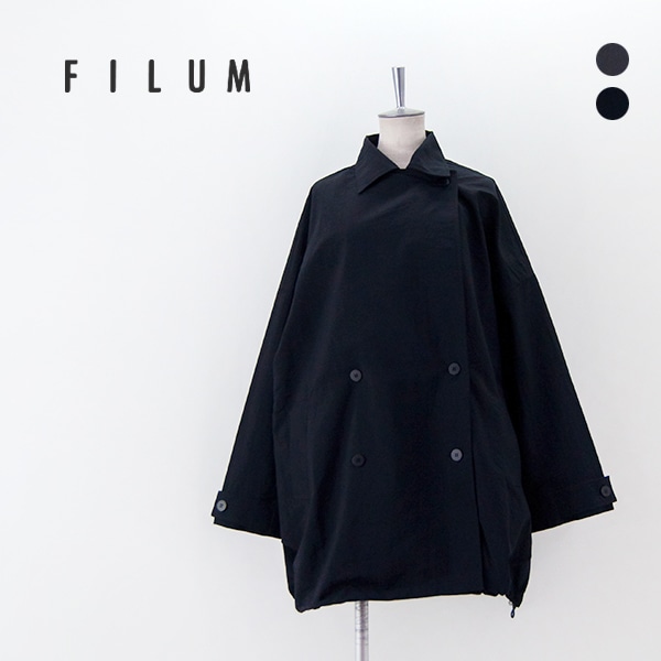 【SOLDOUT】FILUM フィルム レディース ショート トレンチコート［2403-101］【2024FW】