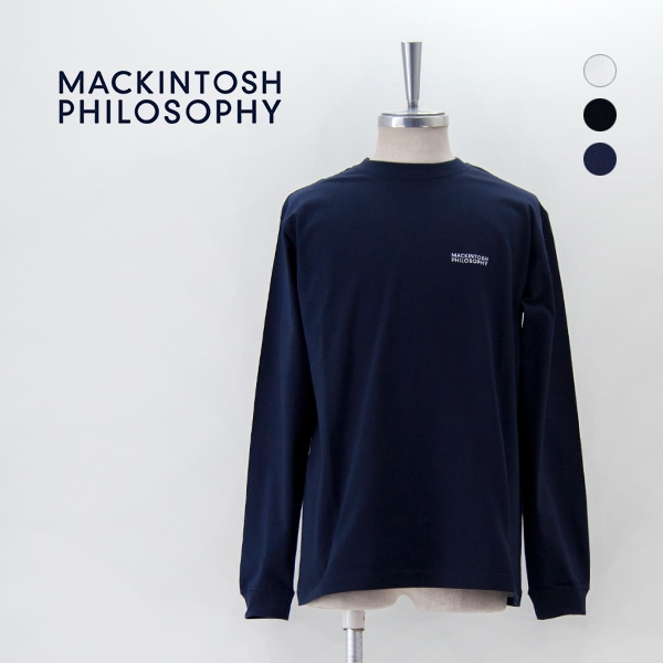 MACKINTOSH PHILOSOPHY マッキントッシュ フィロソフィー メンズ 5.6oz天竺 クルーネックロゴロンＴ［H1P17417］【2024FW】