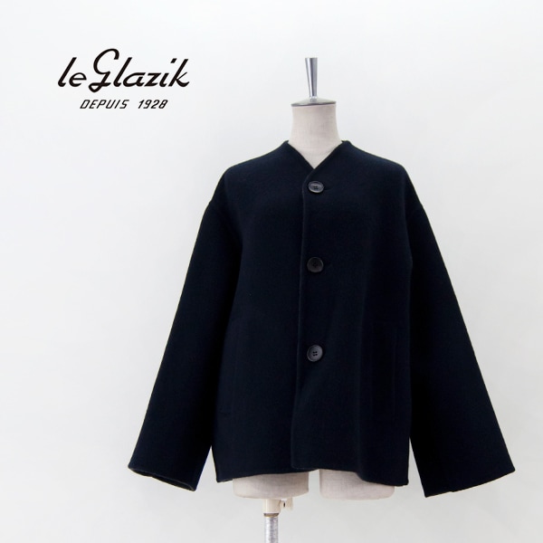 【SOLDOUT】Le glazik ル グラジック レディース ウールリバー ジャケット［LG-A0617MFW］【2024FW】