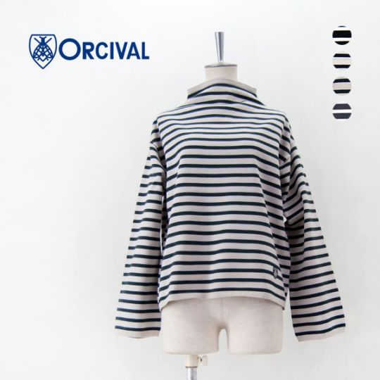 【SALE 30%OFF】ORCIVAL オーシバル レディース モックネックプルオーバーニット［OR-D0113CRA］【BASIC】【返品交換不可】