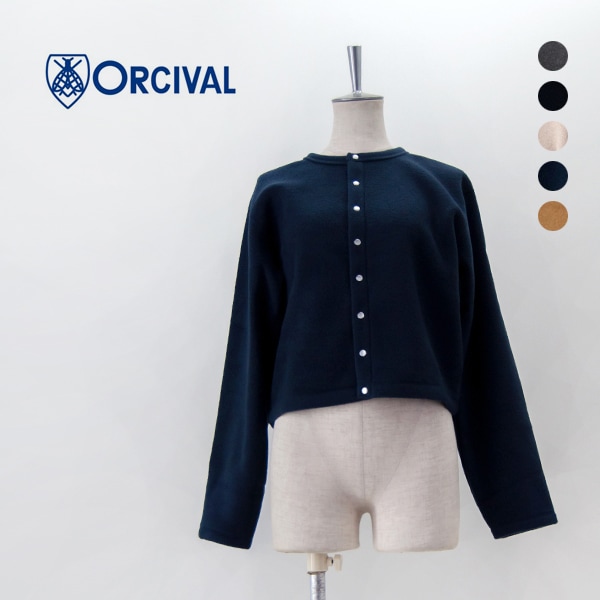 ORCIVAL オーシバル レディース フリース クルーネックカーディガン［OR-C0378EFC］【BASIC】