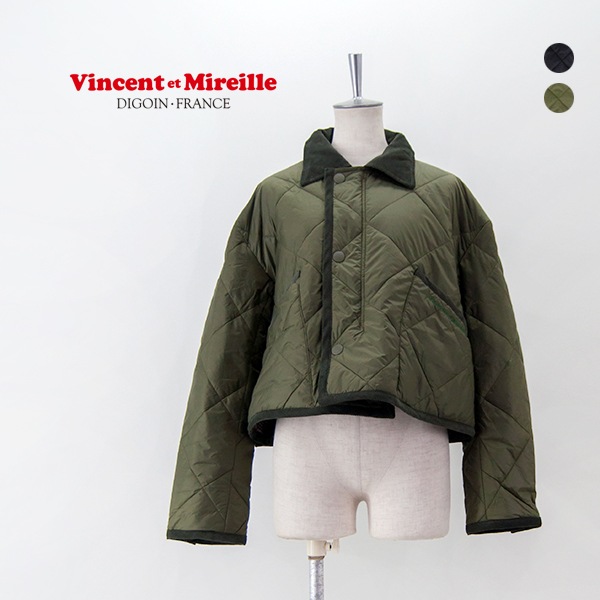 【SOLDOUT】Vincent et Mireille ヴァンソンエミレイユ レディース スペンサーライディングジャケット［VM242DQ25022］【2024FW】