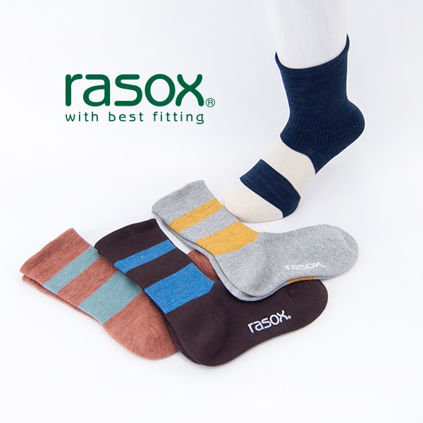 【SOLDOUT】rasox ラソックス DRミックス ソックス［CA090CR10］【2024FW】