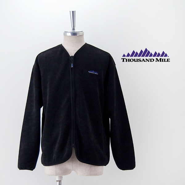【SOLDOUT】THOUSAND MILE サウザウンドマイル メンズ ニットフリース ジップカーディガン［TM242KF00101］【2024FW】
