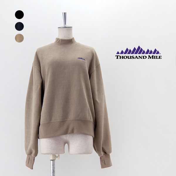 【SOLDOUT】THOUSAND MILE サウザウンドマイル レディース ニットフリース モックネックプルオーバー［TM242KF00242］【2024FW】